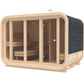 quadratisch Sauna Comfort aus KieferHolz          3.0 x 2.3 m