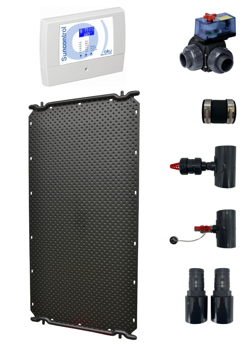 Poolheizung Solar OKU Max - Absorber Komplettset für Pool