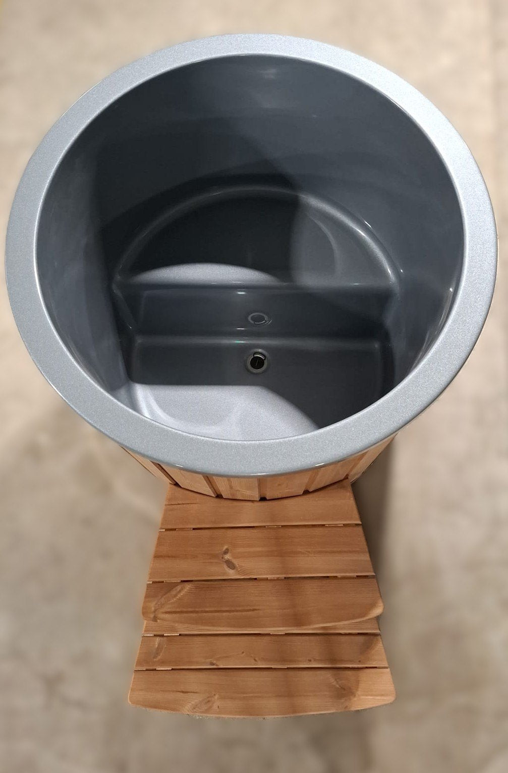 Eisbad-Wanne Glasfaser rund (Plunge)