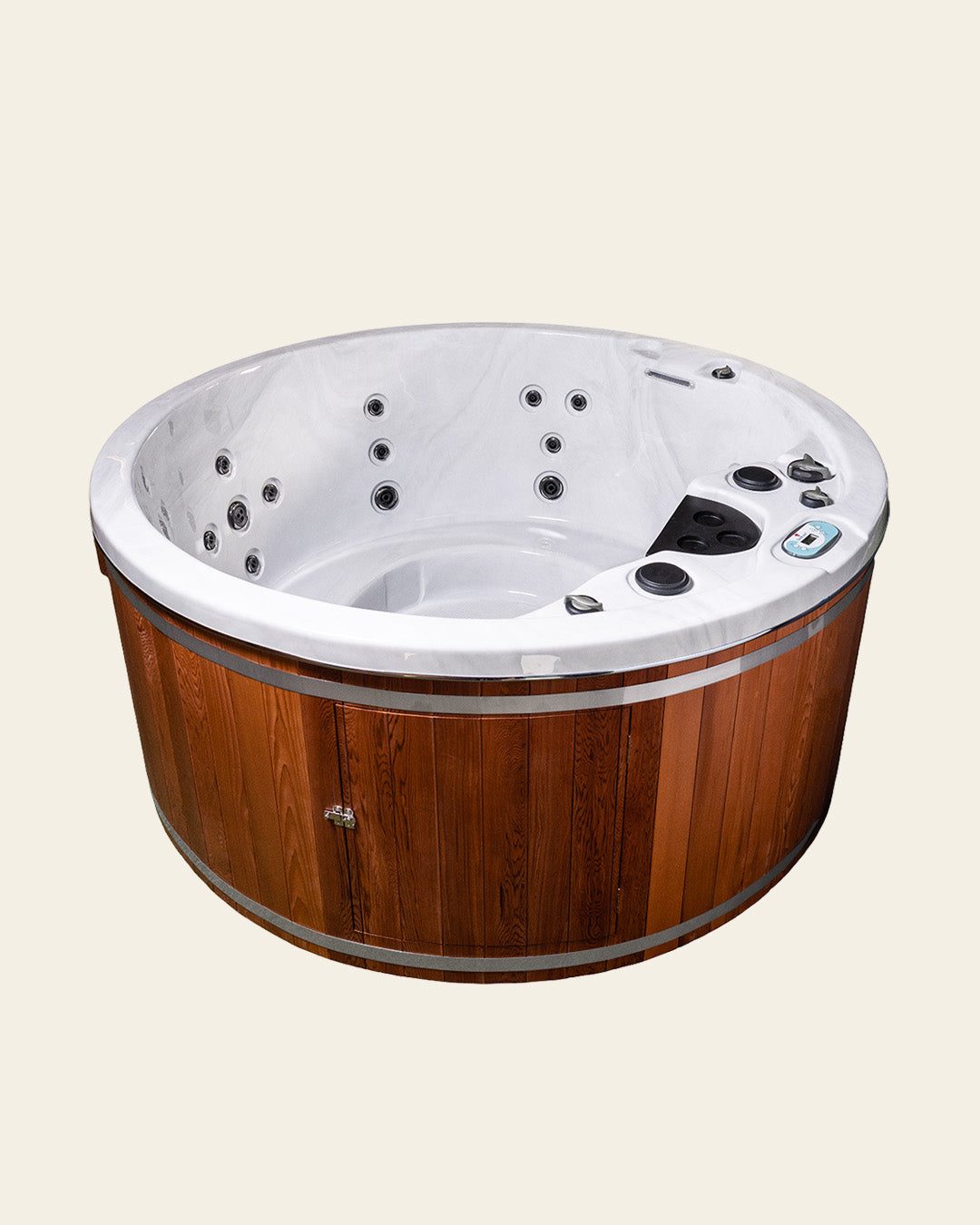 DenForm NatureLux Zedern 60 – runder Außenwhirlpool Ø 200 cm